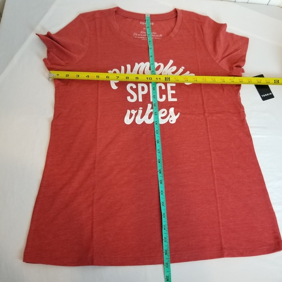 Torrid Pumpkin Spice Vibes Graphic Tee Shirt New - Picture 8 of 8